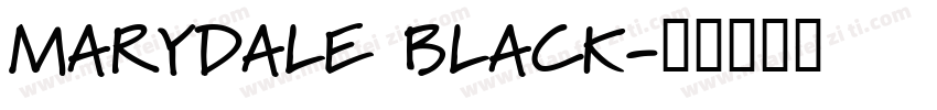MARYDALE BLACK字体转换